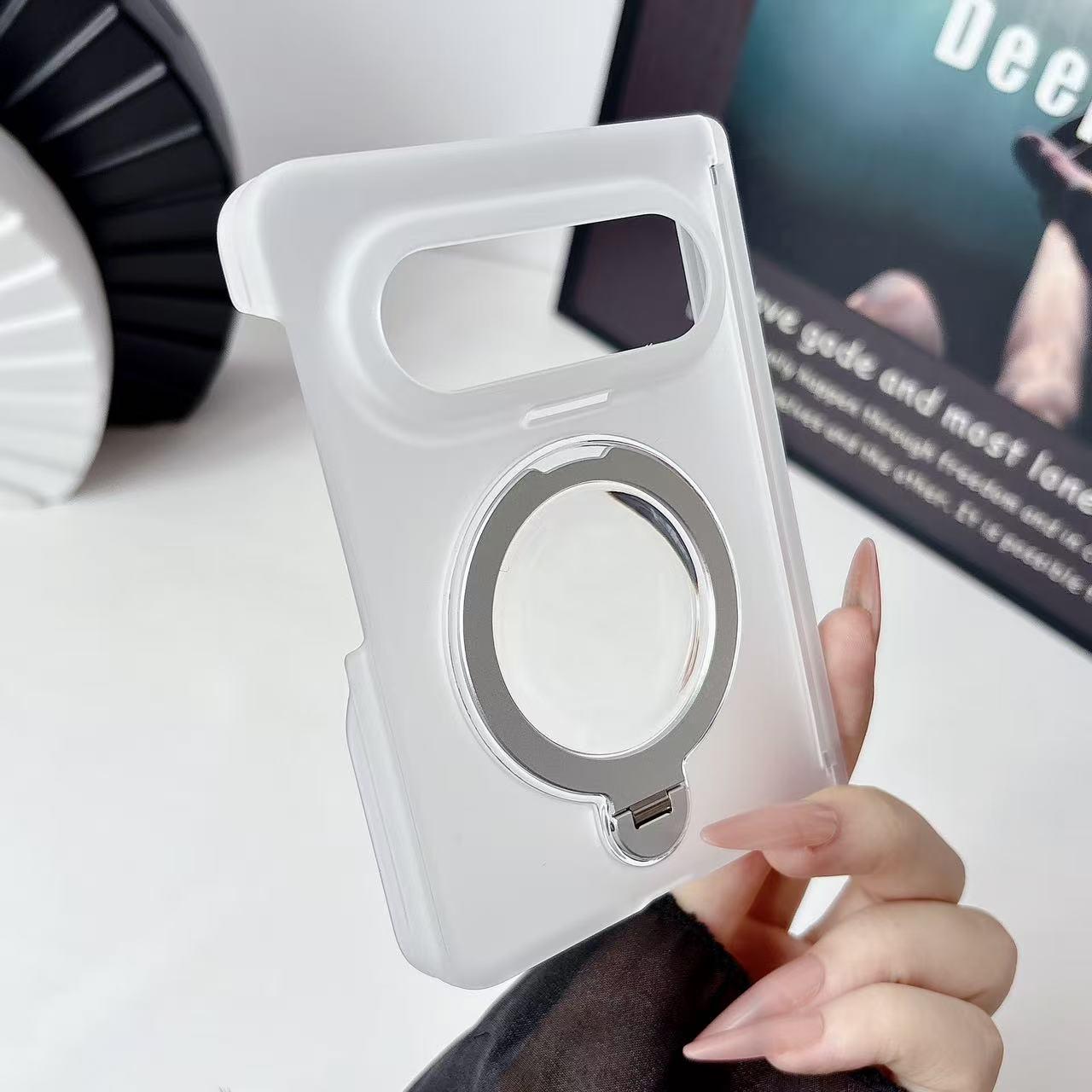 

Huawei PuraxMax Dual Axis Magnetic Phone Case - Full Coverage Semi-Transparent Folding Hard Shell Cover Huawei Pura X Max
