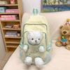 Cute Plush Bear Backpack Bear Doll Cute Schoolbag Cute Student School Bag  Outdoor Use