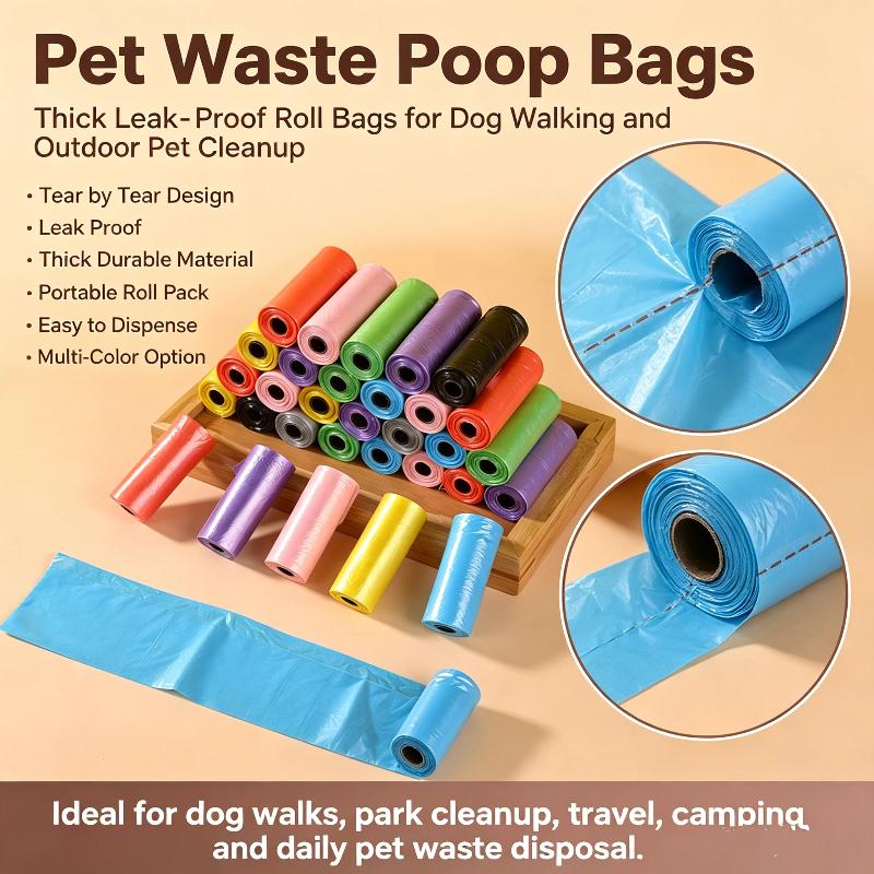 Disposable Small Trash Bags Thickened Leakproof Household Garbage Pouches 5-30 Rolls for Kitchen Bathroom Office Use