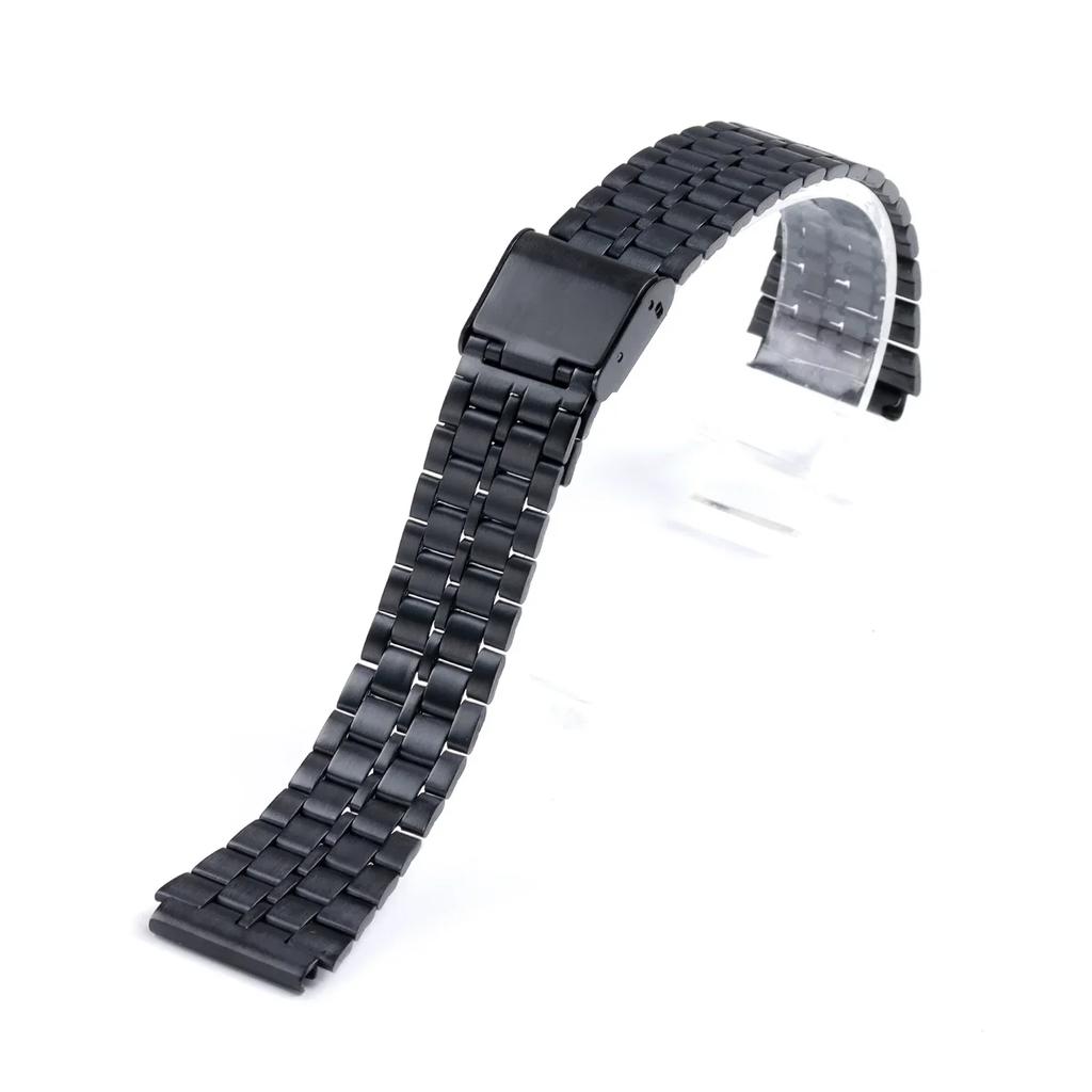 Vintage Metall Uhrenarmband für Casio SGW400 F91W F84 F105/108/A158/168 AE1200/1300 Hohe Qualität 18mm Edelstahl Armband