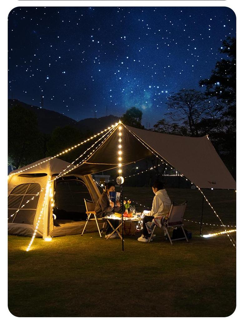 Starry Sky Camping String Lights: Ultra-Long Battery Life for Tent and Canopy Illumination