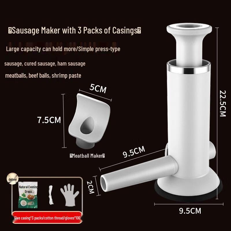 Manual Household Sausage Stuffer Kit