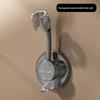 1pcs Non Perforated Showerhead Bracket Sturdy Universal Adjustable Showerhead Base with Hooks Seamless Wall Mounted