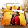 Megan The Stalion Bettwäsche-Set Einzelbett Doppelbett Druck Mit Kissenbezug Bett Weiche Bettdecke Weiche Einzel-Doppel-Queen Super King-Size Abmessungen Abmessungen