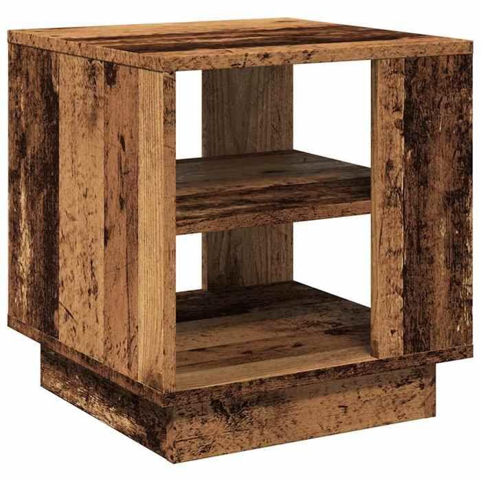 VidaXL Coffee Table Old Wood 40x40x43 Cm Engineered Wood, Side Table, Living Room Table, Side Table, End Table 856804