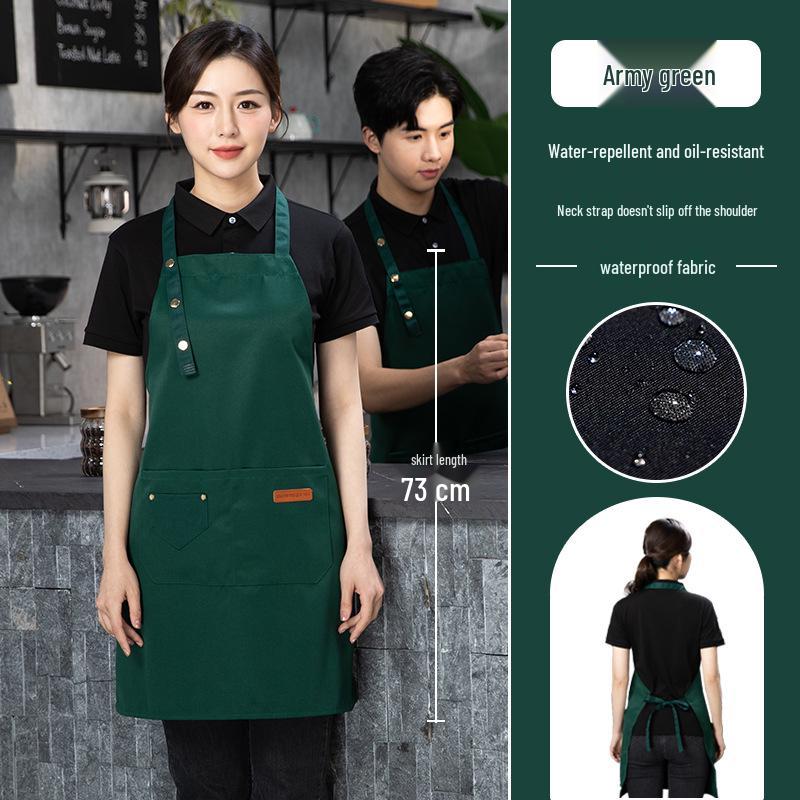 Waterproof & Oil-Proof Logo Apron - Stain-Resistant, High-Aesthetic Value, Perfect for Household Use