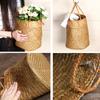 Handmade Grass Woven Flower Basket Creative Braided Flower Basket  Indoor Outdoor