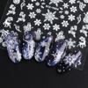 DIY Manicure Glow In The Dark Nail Art Slider 3D Luminous White Snowflakes Christmas Nail Sticker