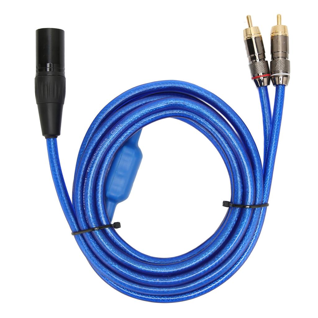 XLR Male To Dual RCA Sound Cable 1 XLR Male 3 Pin To Dual RCA Male Y Splitter Cable for Home