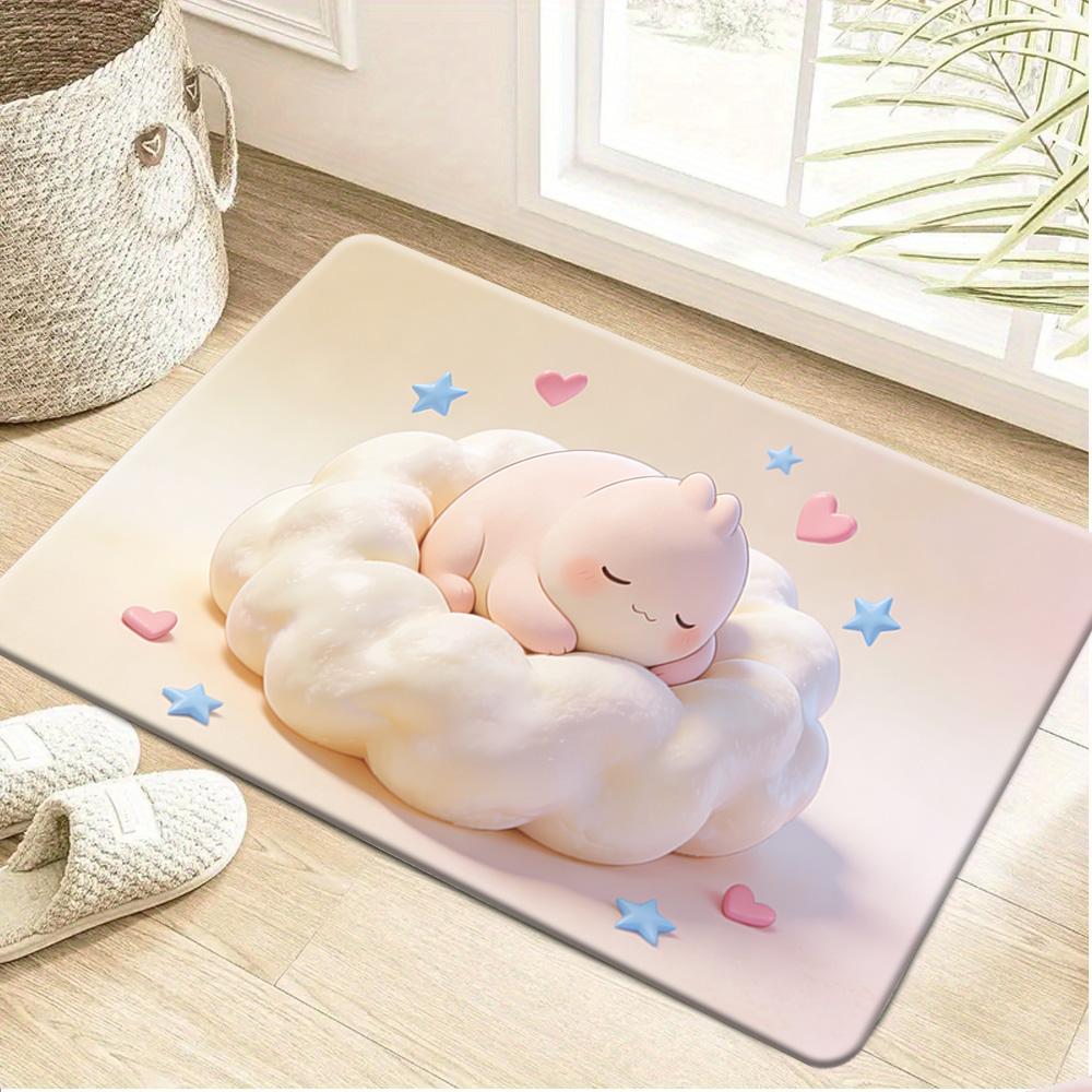 Pokemon Lugia & Forest Adventure Print Doormat Anti-slip Absorbent Floor Mat for Home Entrance Bedroom Living Room Decor 40x60cm