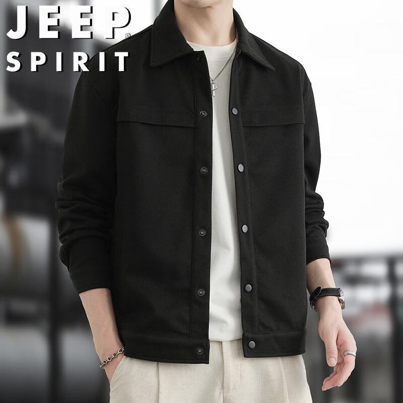 JEEP SPIRIT Men's Autumn Lapel Casual Jacket