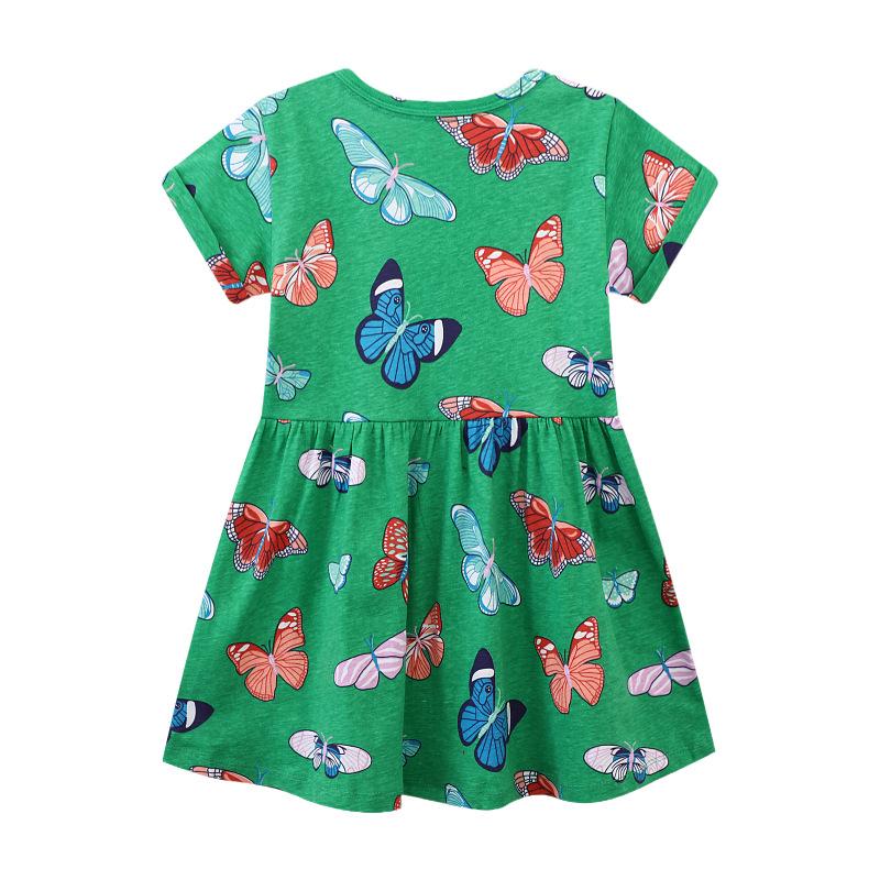 Summer Girls Dress Girls Cartoon Knitted Dress for Kids