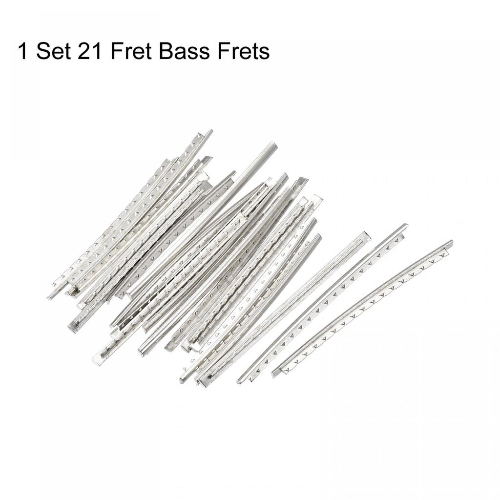 uxcell Electric Bass Wire Guitar 21 Silver Replacement for Bass 21 Pieces Frets, Fretboard, Frets, 2.7mm, Tone, Frets,