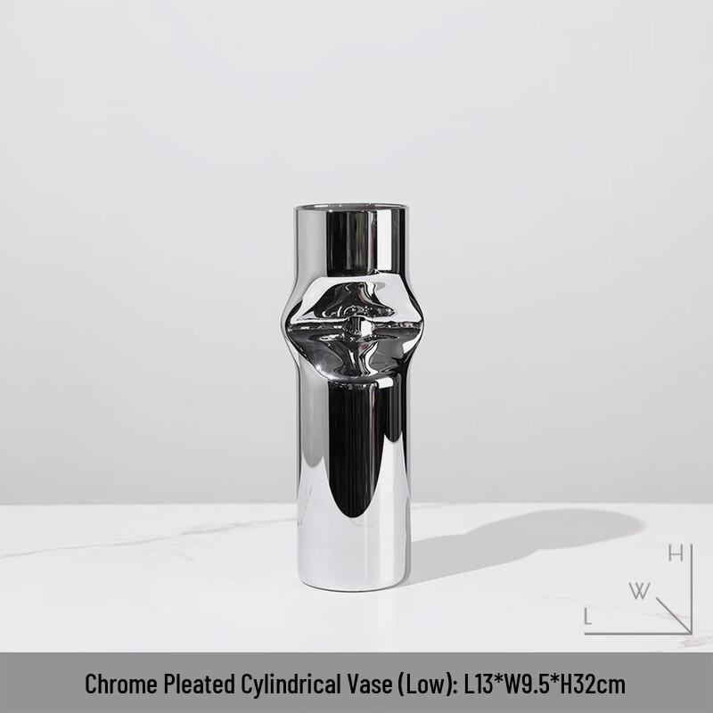 Cylindrical Glass Tube Vase Ornament