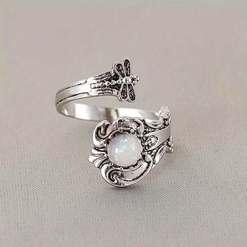 

Новое Ретро Богемное Медное Цвет Регулируемое Кольцо Стрекоза Этнический Стиль Мода Новое Женское Фестивальное Вечернее Подарочное Аксессуары