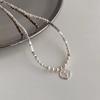 Elegant Pearl Rose Flower Clavicle Necklace for Women - New Style, Sweet, Light Luxury
