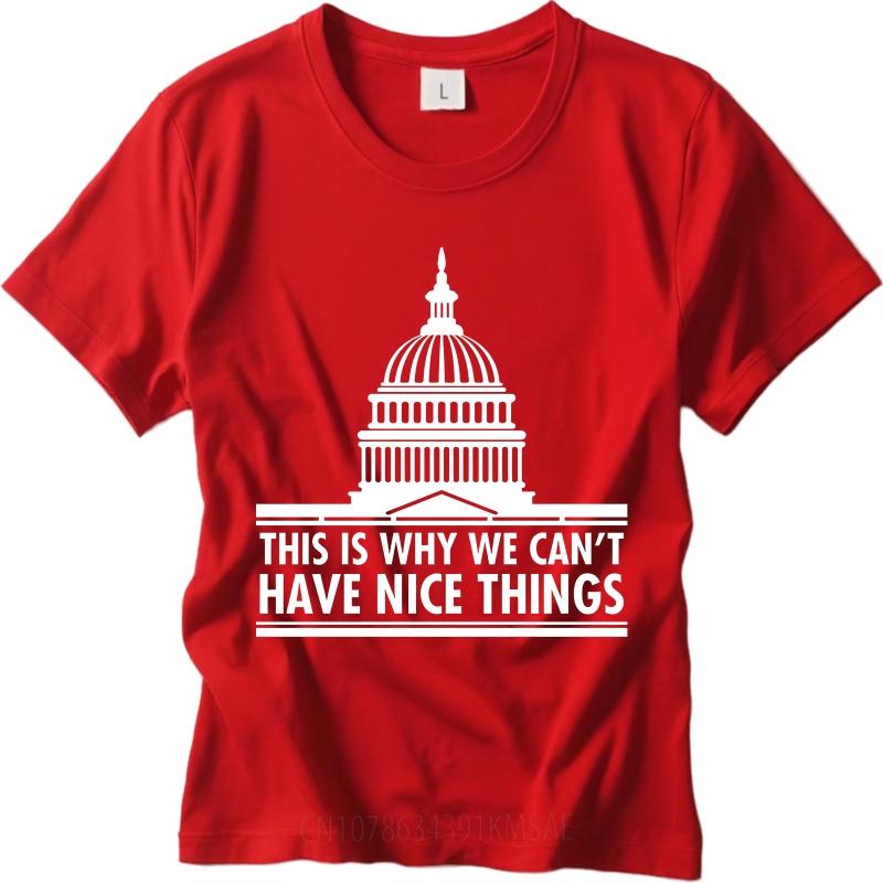 Fashion Summer For Her tshirt Capitol Building This Is Why We Cant Have Nice Things Short Sleeve Street Wear ONeck Tees as the picture1071