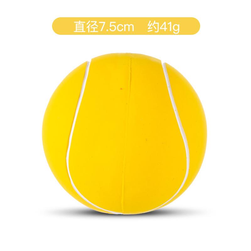 Squeaky Dog Ball Latex Rubber Dog Squeak Chew Toys Soft Bouncy Fetch Sports Balls for Medium Small Pets Interactive Play