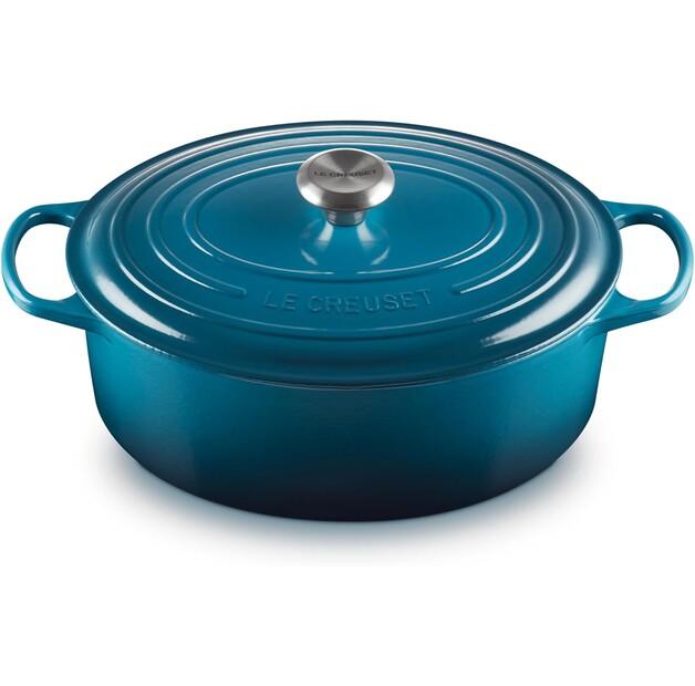 Чугунная жаровня Le Creuset Signature овальная 31 см глубина тил 6,3 л (21178316422430)