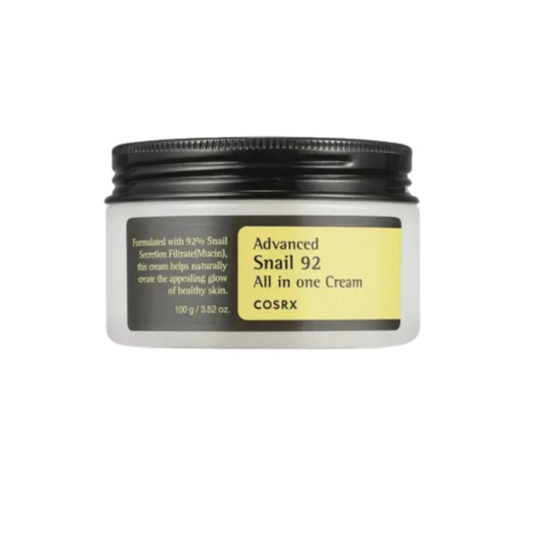 

COSRX Advanced Snail 92 All In One Cream 100 ml – High-concentration Snail Mucin Gel-Cream for Deep Repair & Hydration