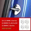 Nouveau 4 pièces Style de Voiture Couvercle de Serrure de Porte Acier Inoxydable Auto Loquet de Porte Garniture Autocollante Pour BMW Série 3 G20 Série 2 G42 iX-xDrive50