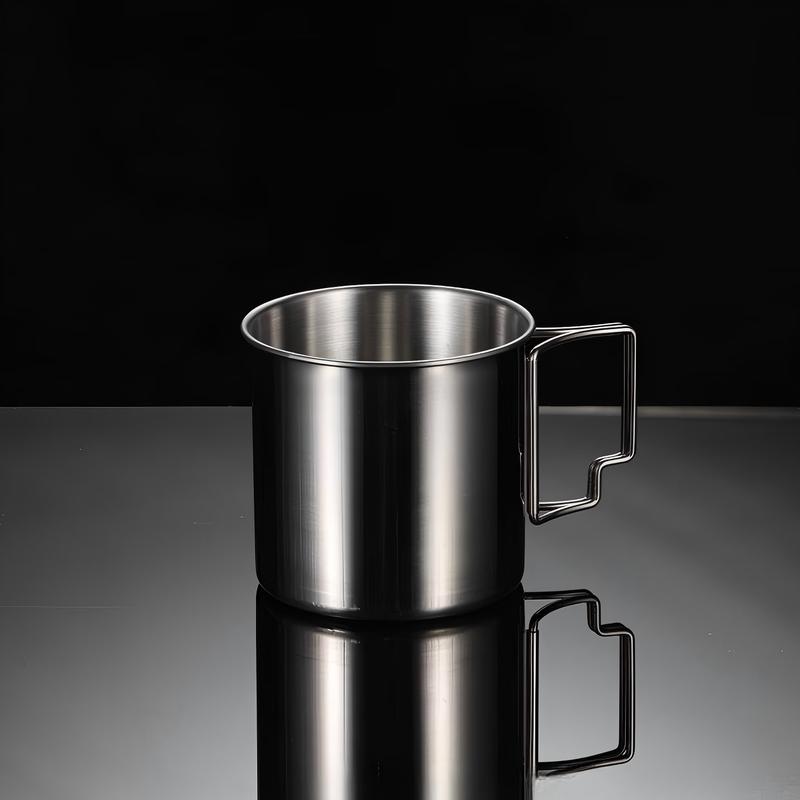 ZISIZ Outdoor Camping Mug with Foldable Handle
