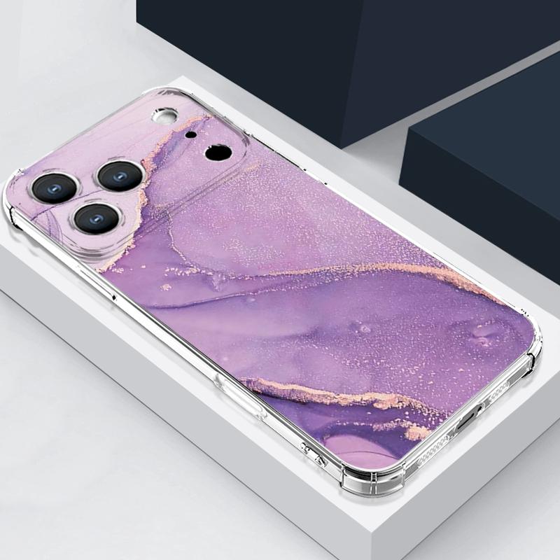 

Colored Marble Pattern Phone Case For iPhone 17e 17 16 15 14 Pro Max 14 13 Pro 16 Shockproof Soft Clear Card Slot Pocket Cover iPhone 13 Pro Max