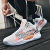 High-Top Basketball Shoes Teens Kids Outdoor Court Training Running Sneakers Rubber Sole Synthetic Upper