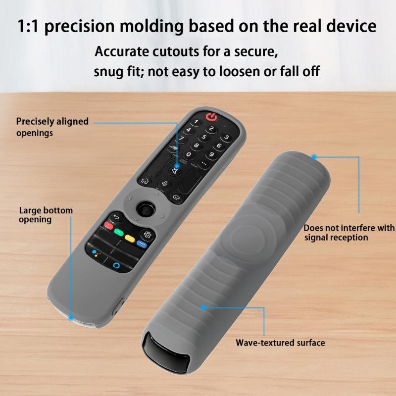Remote Control Case for ANMR21N21GA/MR21GC Silicone Material Precise Cutouts NonSlip Surfaces Protections