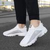 Knitted Mesh Running Shoes Breathable Men's Casual Sneakers Lightweight Outdoor Jogging Walking Trainers Anti-slip Sole