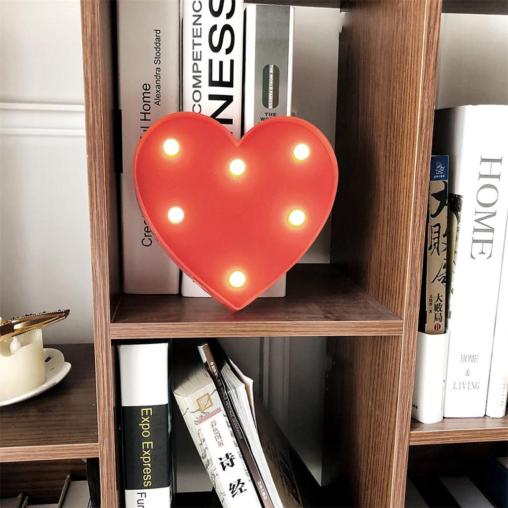 Buy Creative Heart Shape LED Night Light Lamp Battery Powered Lights
