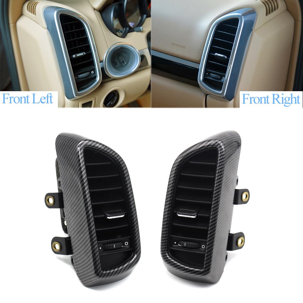 Carbon Vorne Links Rechts Zentrale Hinten Klimaanlage AC Vent Grille Outlet Komplette Baugruppe Für Porsche Cayenne 7P5