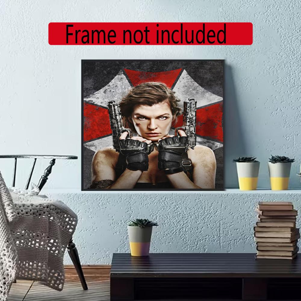 Resident Evil Alice 5D Round Diamond Painting Kit Diamond Embroidery Painting Rhinestones Mosaic Frameless Handwork Decoration Arts