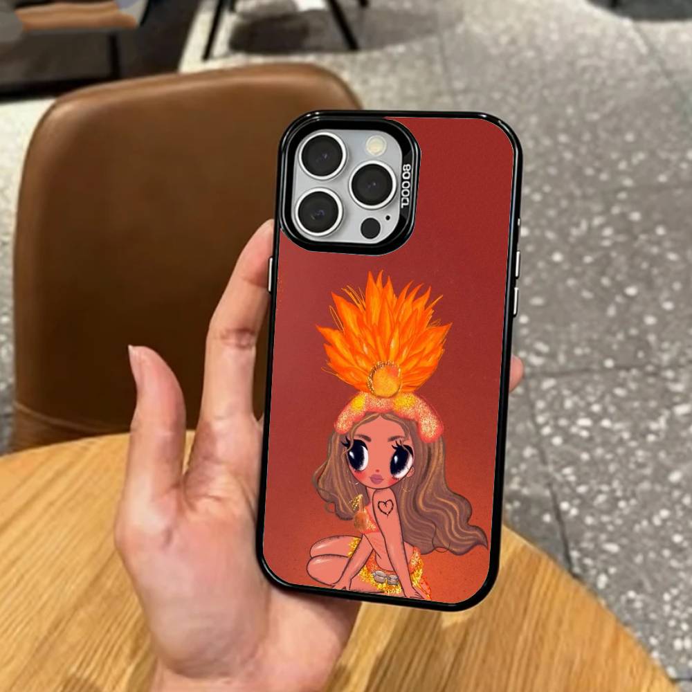 COOL K-Karol G T-Tropicoqueta   Phone Case For iPhone17,16,15,14,13,12,11 Plus,Pro Max Colored Silver Plated Inside Cover