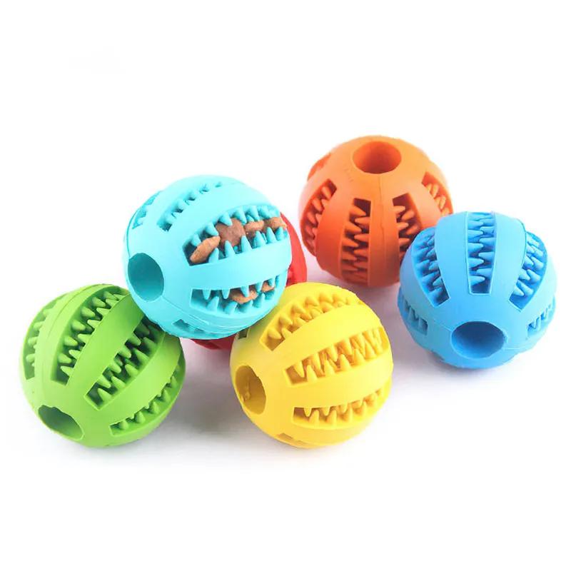 2pcs Puppy Decompression Elastic Rubber Ball Interactive Teeth Grinding Self Cleaning Elastic Ball Pet Supplies
