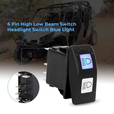 15A 24V Headlight Switch LED Indicator Full Beam Switch Durable Boat Type Switch  Bus