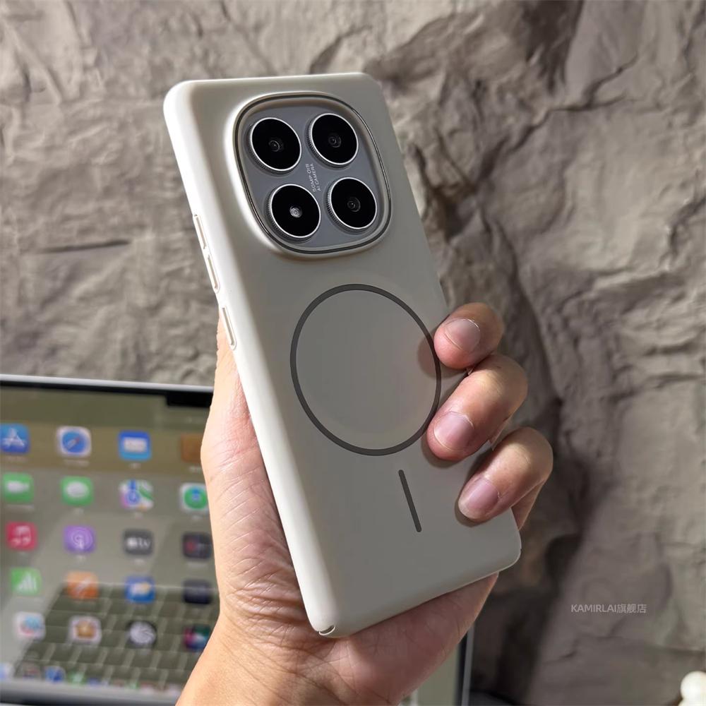 Ultra Thin Solid Color Matte Hard Case For Xiaomi Redmi Note 14 13 Pro Plus 14R 14C 13C Magnetic Wireless Charge Slim Back Cover