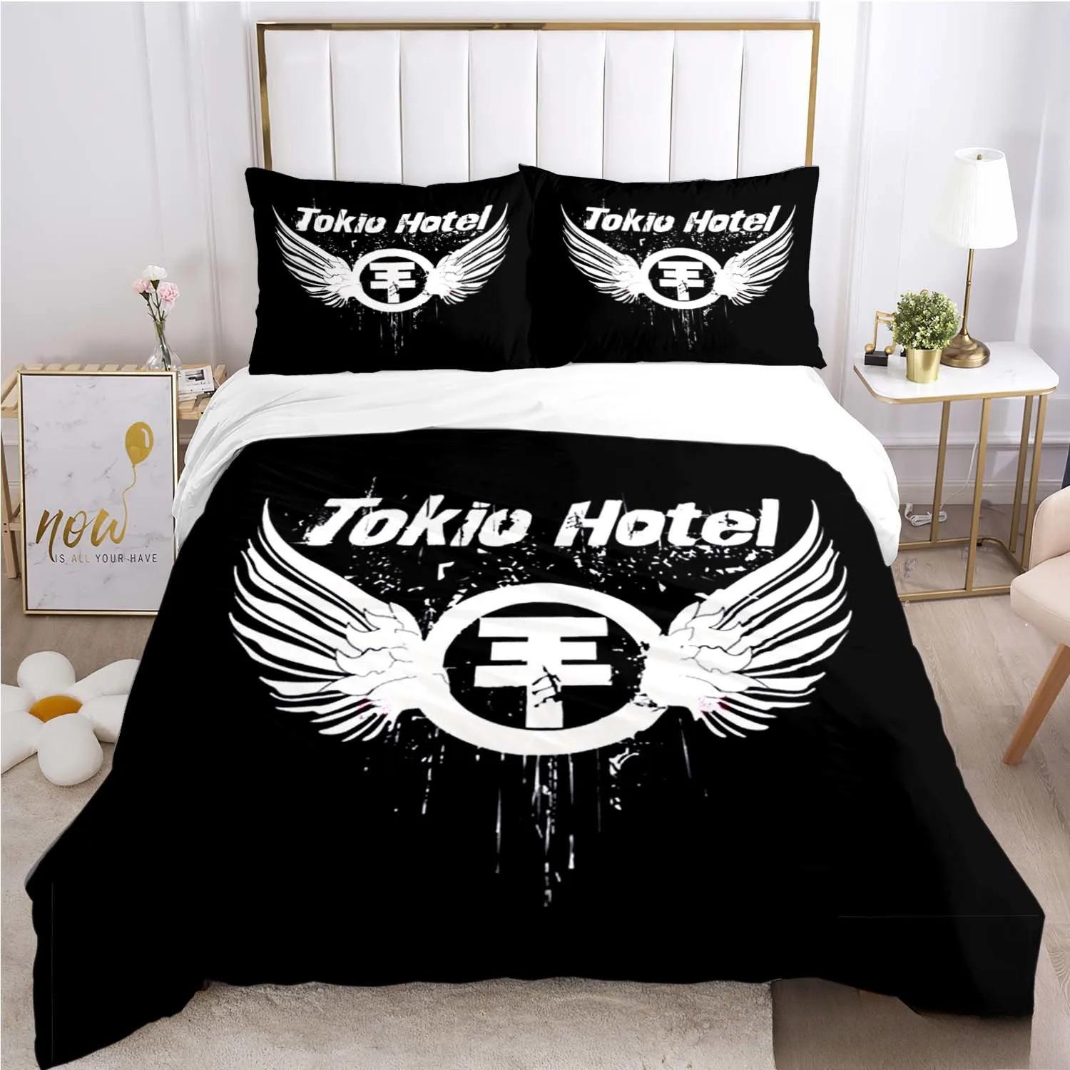 

Одеяло Tokio Hotel Группа Комплект постельного белья Мальчик Девочка Украшение спальни Детский подарок Односпальный Двуспальный Большой размер Comforter (quilt)-EU Single(135*200cm)3pcs