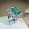 Eurn Retro Emerald Ring Palace Fengba Jewelry Colorful Jewelry Ring Jewelry