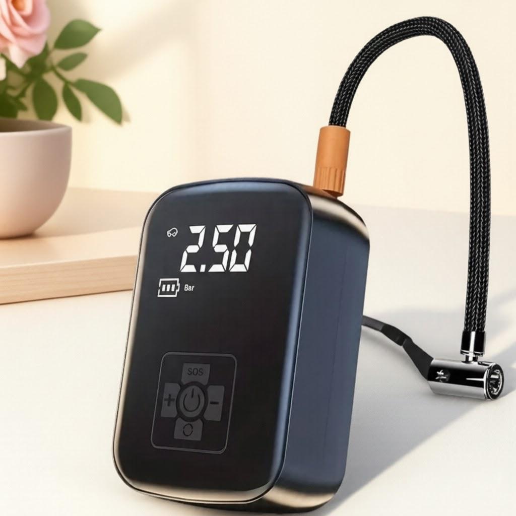 

Portable Wireless Car Tire Inflator Air Compressor Digital LCD Pump for Motorcycle Bicycle Boat Inflatable Tires and Balls белый