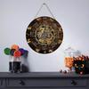 Wheel Year Wood Sign, Sabbats Pagan Witch Sign, Wiccan Holidays, Wicca Calendar, Yule Altar, Celestial Sign, Vintage Christmas Sign,Halloween