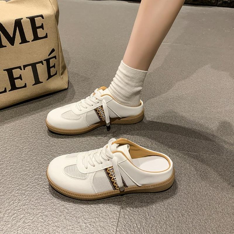 Fashionable Sandals Half Set Casual Shoes 2025 Casual Artificial Leather Lightweight Walking Sneakers Minimalist Shoes for Women
