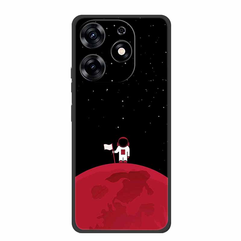 For Infinix Smart 8 Plus Case Luxury Soft Silicone TPU Phone Cases Cover For Infinix Smart8 Plus Protective Flower Painted Coque