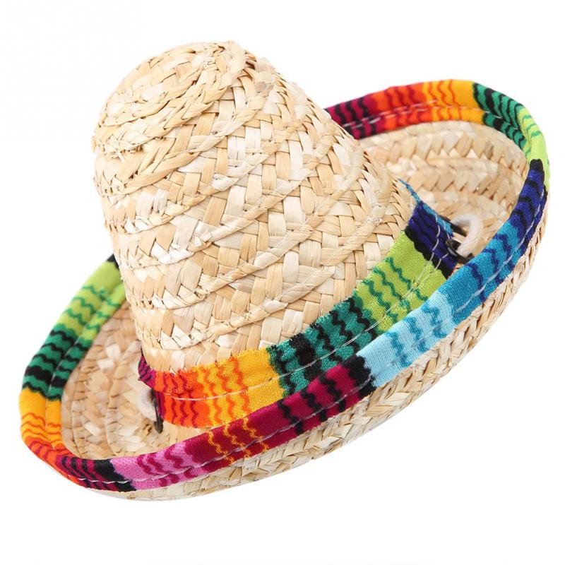 Mini Straw Sombrero Party Hat for Small 