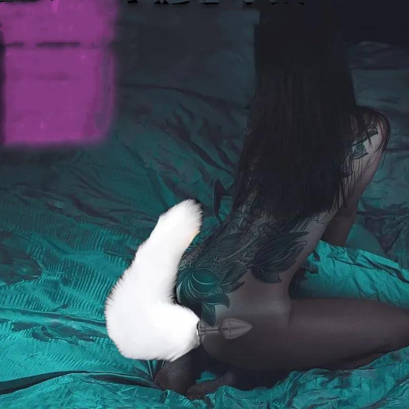 Sexy Fox Tail Anal Plug Anal Toy For Women Adult Sex Product Men Butt Plugs Stainles Steel Anal Plug Cosplay Sex Toys For Couple