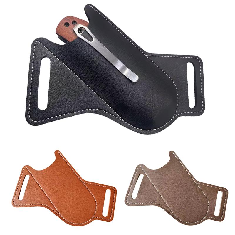 

1PC Durable EDC Knife Sheath Adjustable Belt Clip Knife Case 5-Inch Belt Loop Knife Holster Concealed Carry Knife Holder 12x5.6cm