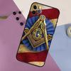 Freemasonry Logo Symbol Phone Case For iPhone 16 15 14 13 12 11 17 Pro Max 13 mini 16 Plus 16e 17 Air Bumper Cover