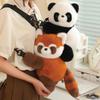 Ungiftige Myrytanda Panda Rucksäcke Niedliche Zeichentricktiere Umhängetaschen Plüsch Rote Pandas Handy-Taschen Kinder Schultaschen Geschenke