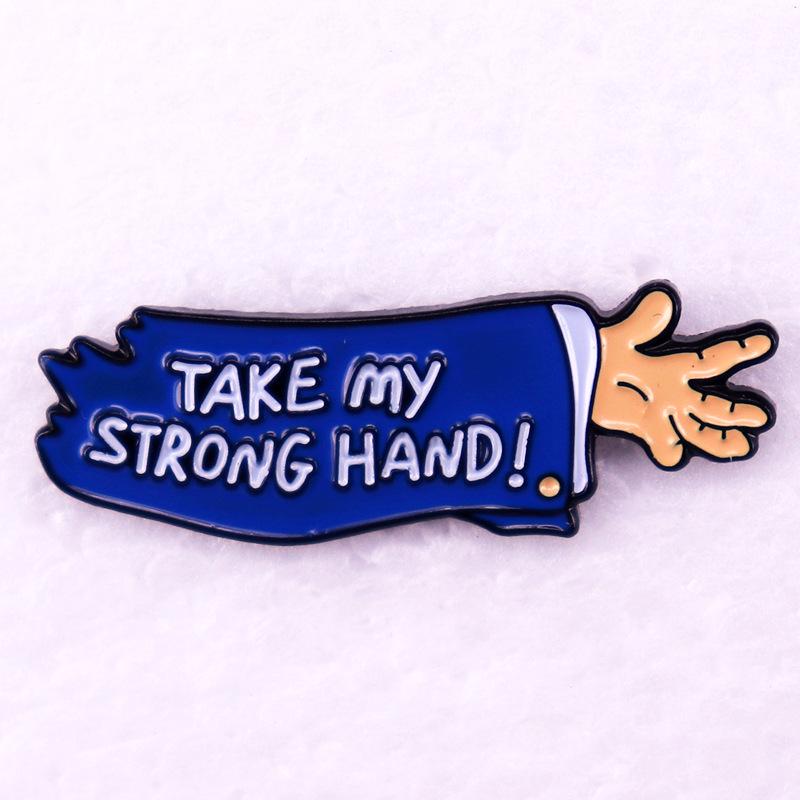Scream with Laughter Horror Movie Line Brooch Badge Accessory чёрный