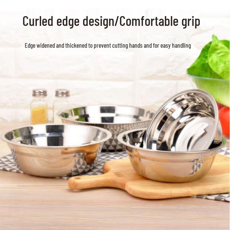 Minai Thickened 201 Stainless Steel Multi-purpose Bowl Set